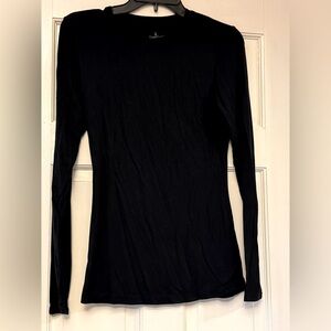 Cuddl Duds Classic Black‎ Long Sleeve Tee